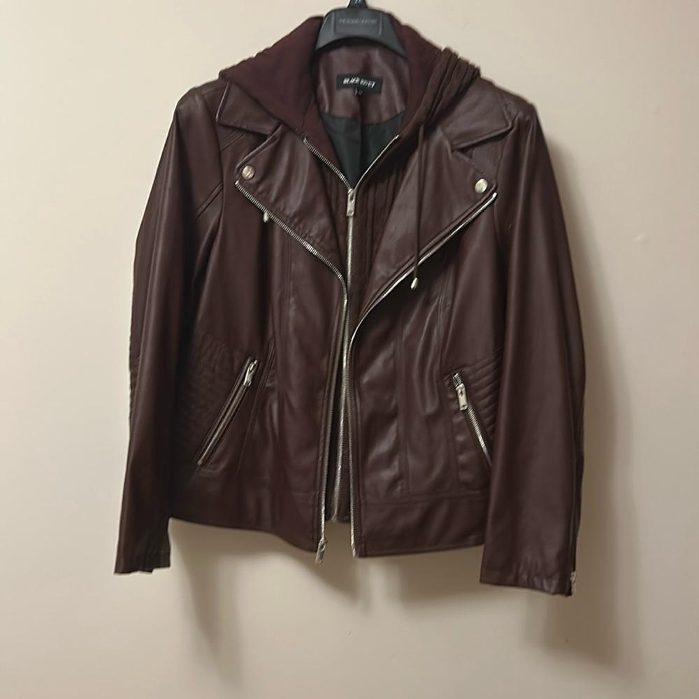 Black Rivet PU Vegan Leather Jacket